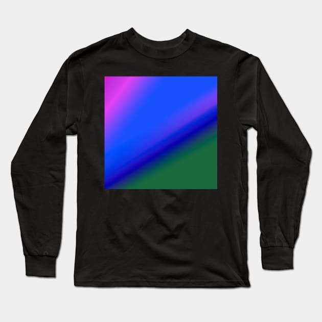 BLUE PINK GREEN TEXTURE Long Sleeve T-Shirt by Artistic_st